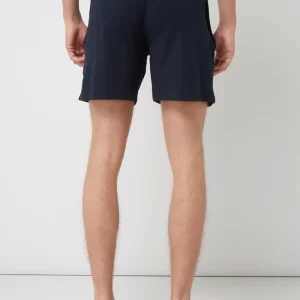 Schiesser Sweatshorts Mit Karomuster Modell ‚Boxer‘ – Marineblau 15