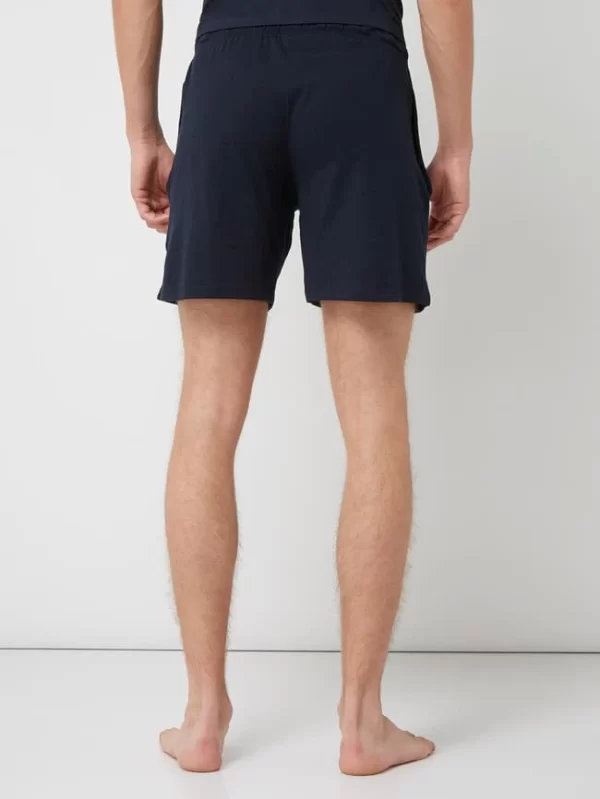Schiesser Sweatshorts Mit Karomuster Modell ‚Boxer‘ – Marineblau 6