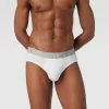 Angebote 🤩 Calvin Klein Underwear Slip Mit Logo-Bund Modell ‘Brief’ – Weiß 😀 2