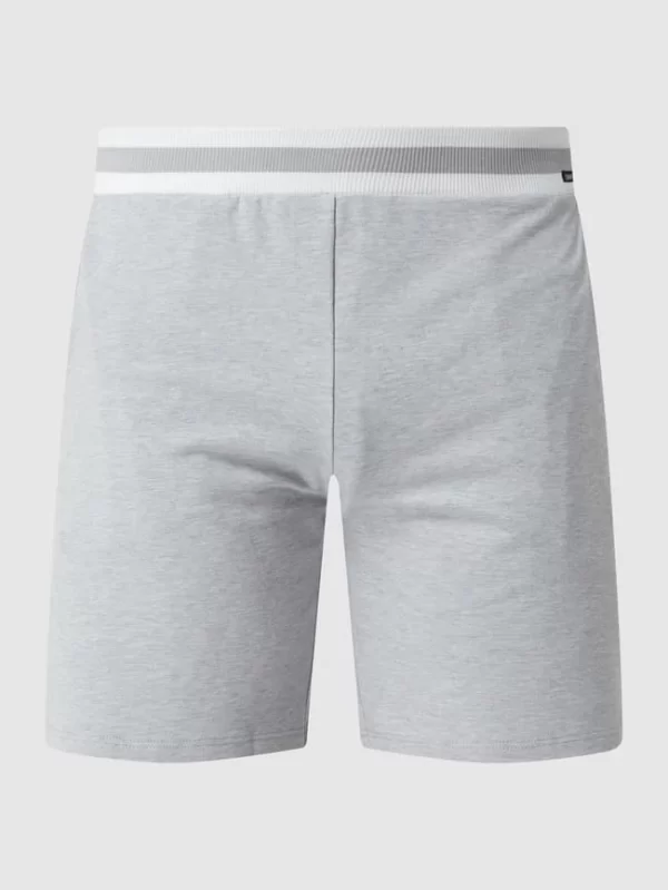 Skiny Pyjama-Hose Mit Stretch-Anteil – Mittelgrau Meliert 3
