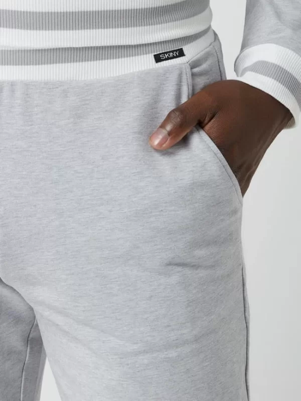 Skiny Pyjama-Hose Mit Stretch-Anteil – Mittelgrau Meliert 4