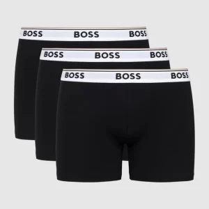 Rabatt 🔔 BOSS Trunks Mit Logo-Bund Im 3er-Pack Modell ‘Power’ – Schwarz ❤️ 8