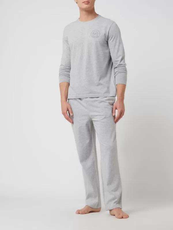 Billig ✨ MICHAEL Michael Kors Sweatpants Mit Label-Print – Mittelgrau Meliert 🤩 1