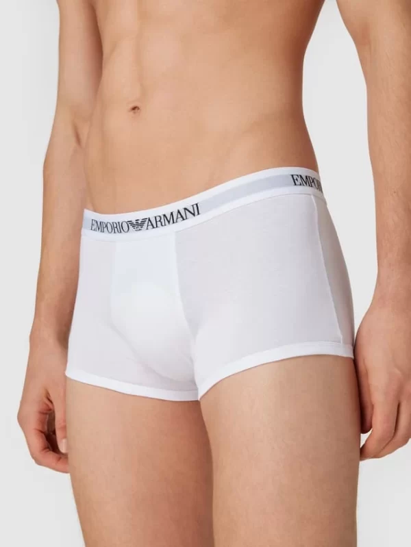 Emporio Armani Trunks Mit Logo-Bund Im 3er-Pack – Weiß 4
