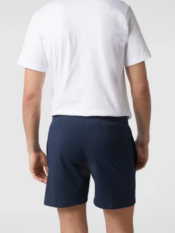 Schiesser Sweatshorts Mit Karomuster Modell ‚Boxer‘ – Dunkelblau 5