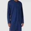 Neu ⭐ Schiesser Nachthemd Mit Allover-Muster – Royalblau ? 14