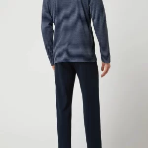 Calida Pyjama Aus Baumwolle Modell ‚Relax Streamline‘ – Dunkelblau 10