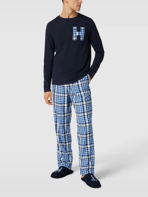 Großhandel 😉 Tommy Hilfiger Pyjama Im Set Mit Hausschuhen – Dunkelblau 🎉 1