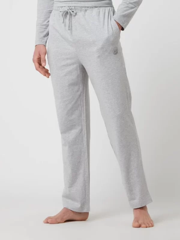 Billig ✨ MICHAEL Michael Kors Sweatpants Mit Label-Print – Mittelgrau Meliert 🤩 5