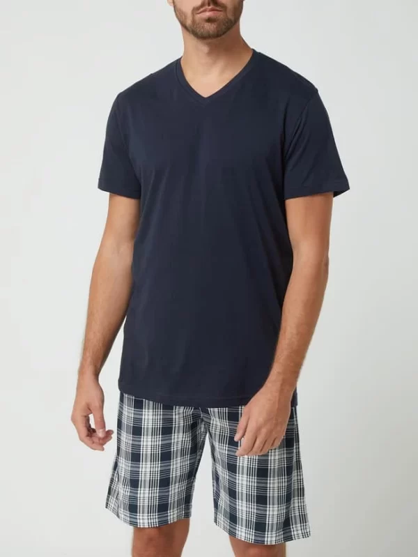 Coupon ? Bugatti Pyjama Aus Baumwolle – Blau ? 1