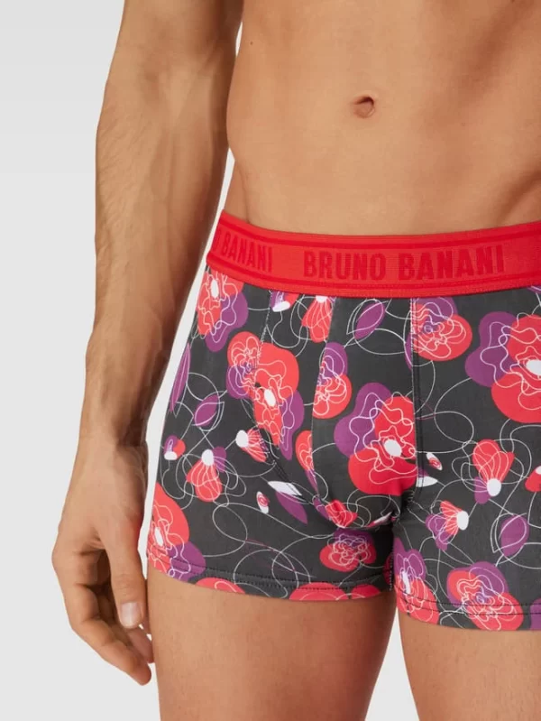 Bruno Banani Trunks Mit Floralem Muster Modell ‚ROMANTIC‘ – Rot 4