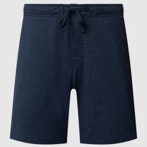 Schiesser Sweatshorts Mit Karomuster Modell ‚Boxer‘ – Dunkelblau 8