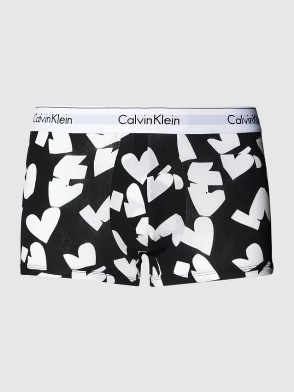 Calvin Klein Underwear Trunks Mit Allover-Muster – Schwarz 3
