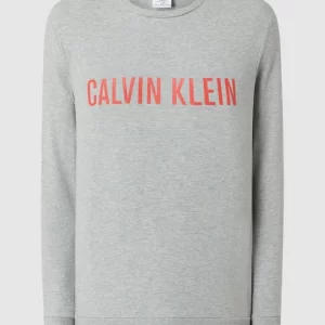 Bester Verkauf ⭐ Calvin Klein Underwear Lounge-Oberteil Mit Logo-Print – Mittelgrau Meliert ? 9