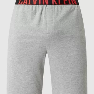 Auslauf ? Calvin Klein Underwear Pyjama-Shorts Mit Logo-Bund – Mittelgrau Meliert ? 9