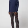 Hanro Pyjama-Oberteil Mit Stretch-Anteil – Dunkelblau 17