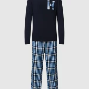 Großhandel 😉 Tommy Hilfiger Pyjama Im Set Mit Hausschuhen – Dunkelblau 🎉 10