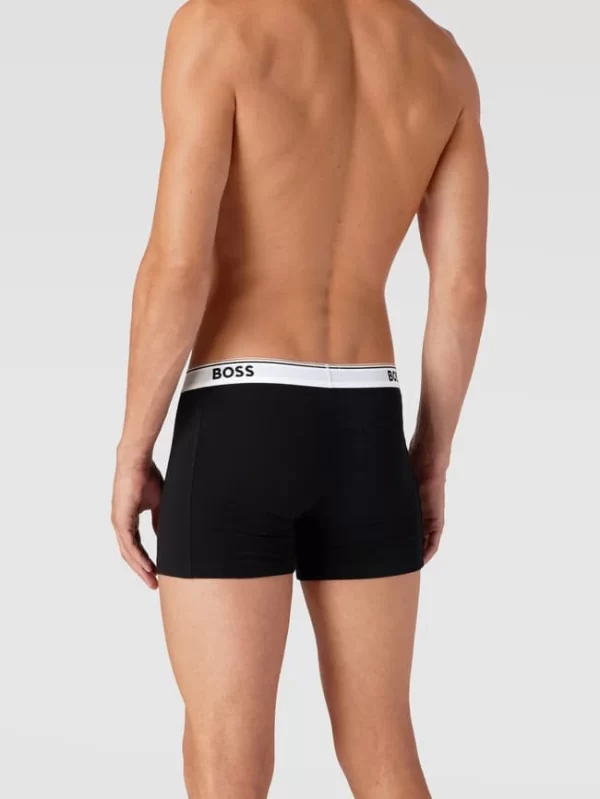 Rabatt 🔔 BOSS Trunks Mit Logo-Bund Im 3er-Pack Modell ‘Power’ – Schwarz ❤️ 5
