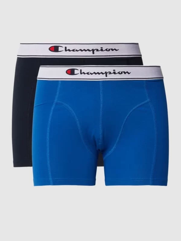 Am billigsten ? CHAMPION Trunks Mit Logo-Bund Im 2er-Pack Modell ‘Boxer’ – Royalblau ? 3