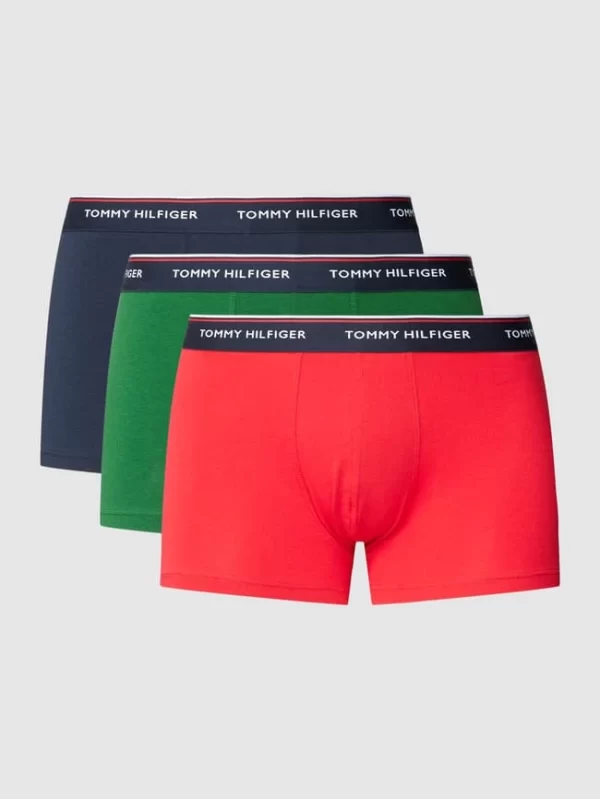 Bester Verkauf 🤩 Tommy Hilfiger Trunks Mit Label-Details Im 3er-Pack – Rot 🔔 3